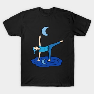 Yoga Half Moon Pose T-Shirt